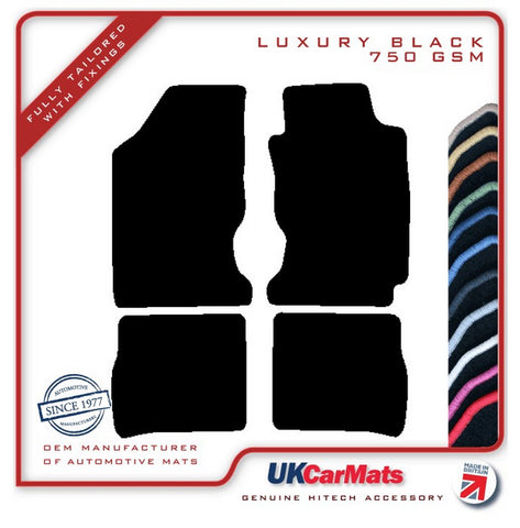 Toyota Carina E 1992-1997 Black Luxury Velour Tailored Car Mats HITECH