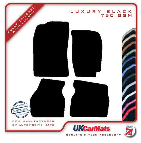 Toyota Celica 1994-1999 Black Luxury Velour Tailored Car Mats HITECH