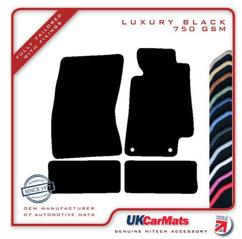 Toyota Supra 1993-2000 Black Luxury Velour Tailored Car Mats HITECH