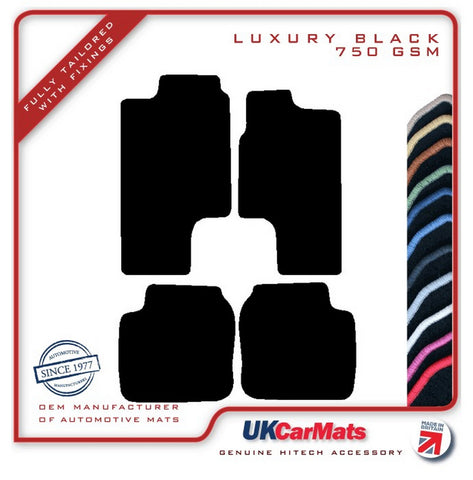 Toyota Corolla RWD Coupe 1983-1987 Black Luxury Velour Tailored Car Mats HITECH