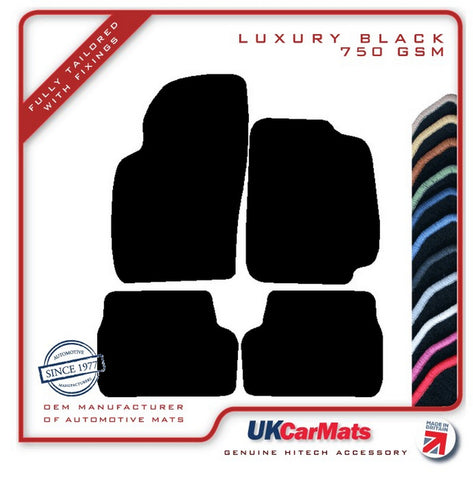 Toyota Starlet 1996-1999 Black Luxury Velour Tailored Car Mats HITECH