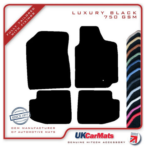 Toyota Yaris T- Sport 3dr 1999-2004 Black Luxury Velour Tailored Car Mats HITECH