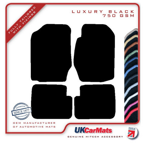 Toyota Corolla 2003-2006 Black Luxury Velour Tailored Car Mats HITECH