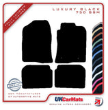 Toyota Avensis 2003-2009 Black Luxury Velour Tailored Car Mats HITECH