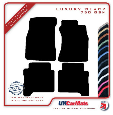 Toyota Hilux Doublecab 1989-1997 Black Luxury Velour Tailored Car Mats HITECH