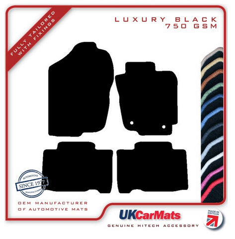 Toyota RAV-4 Hybrid (XA40) Facelift 2016-2018 Black Luxury Velour Tailored Car Mats HITECH