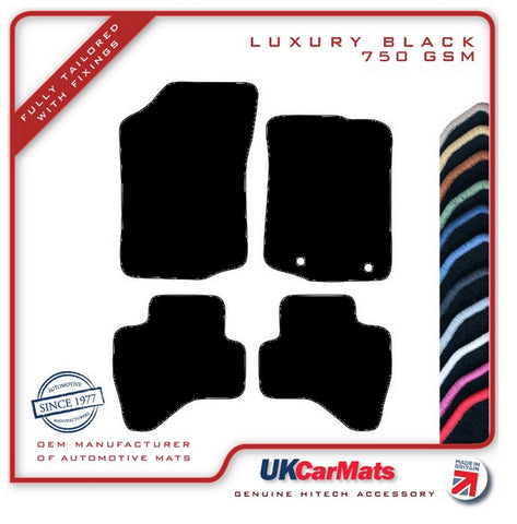 Toyota Aygo 2014-2022 Black Luxury Velour Tailored Car Mats HITECH