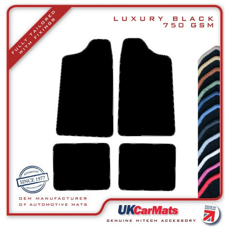 Vauxhall Chevette 1975-1978 Black Luxury Velour Tailored Car Mats HITECH