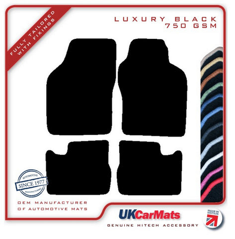 Vauxhall Cavalier 3 1988-1996 Black Luxury Velour Tailored Car Mats HITECH