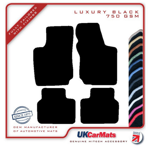 Vauxhall Corsa 1993-2000 Black Luxury Velour Tailored Car Mats HITECH