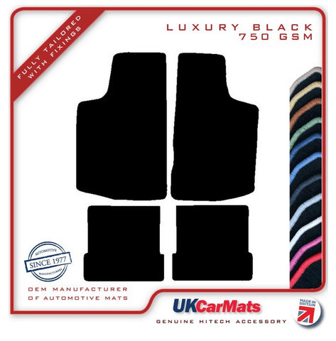 Volkswagen VW  Golf Mk1 1974-1983 Black Luxury Velour Tailored Car Mats HITECH