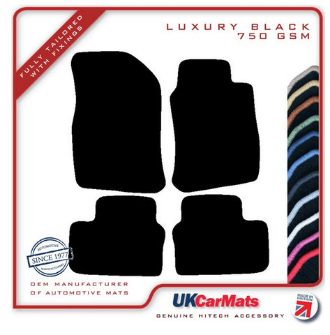 Vauxhall Vectra 1995-2002 Black Luxury Velour Tailored Car Mats HITECH