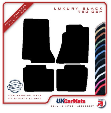 Vauxhall Senator/Carlton 1987-1994 Black Luxury Velour Tailored Car Mats HITECH