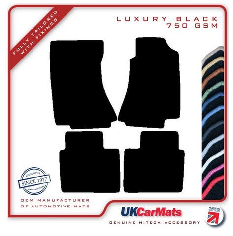 Vauxhall Omega 1994-2005 Black Luxury Velour Tailored Car Mats HITECH