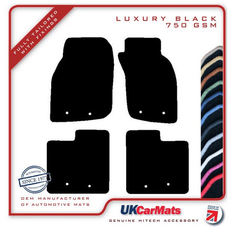 Volvo S40 & V40 1995-1999 Black Luxury Velour Tailored Car Mats HITECH