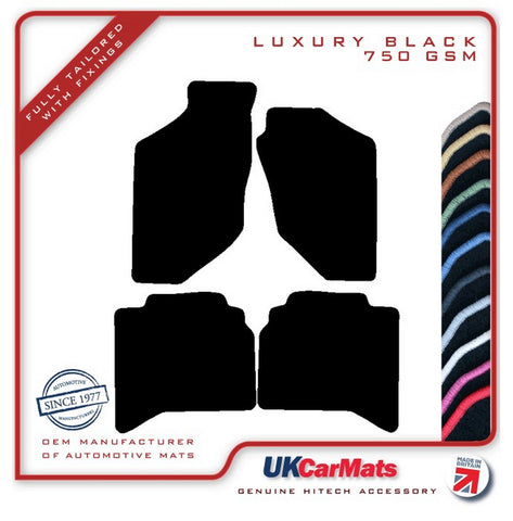 Vauxhall Frontera 1998-2003 Black Luxury Velour Tailored Car Mats HITECH