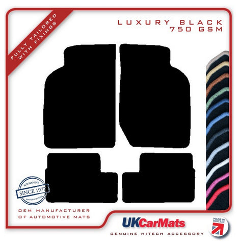 Vauxhall Astra Mk1 1980-1985 Black Luxury Velour Tailored Car Mats HITECH