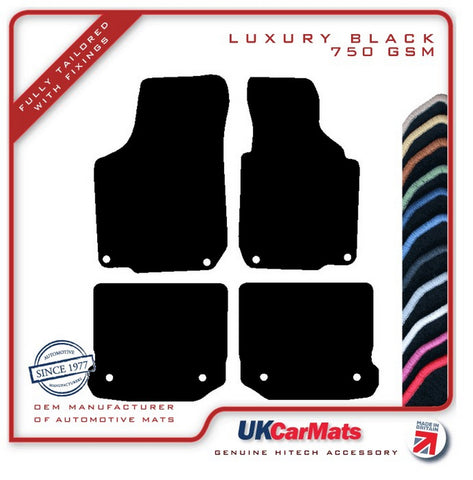 Volkswagen VW  Golf Mk4 V5 1999-2004 Black Luxury Velour Tailored Car Mats HITECH