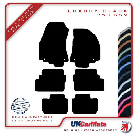 Vauxhall Zafira A 1999-2005 Black Luxury Velour Tailored Car Mats HITECH