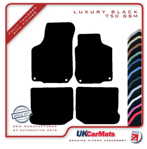 Volkswagen VW  Golf Mk4 R32 2002-2004 Black Luxury Velour Tailored Car Mats HITECH