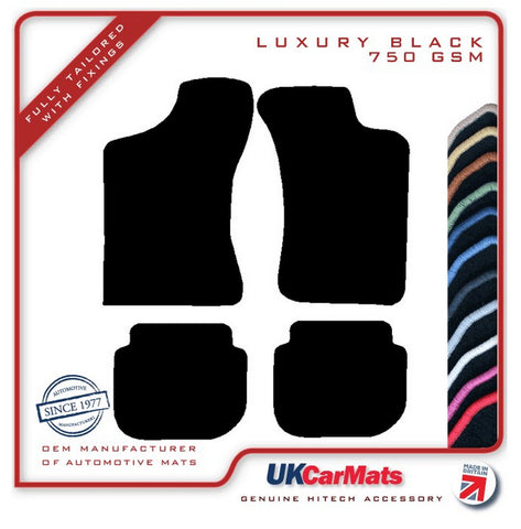 Volvo 440 / 460 1987-1996 Black Luxury Velour Tailored Car Mats HITECH