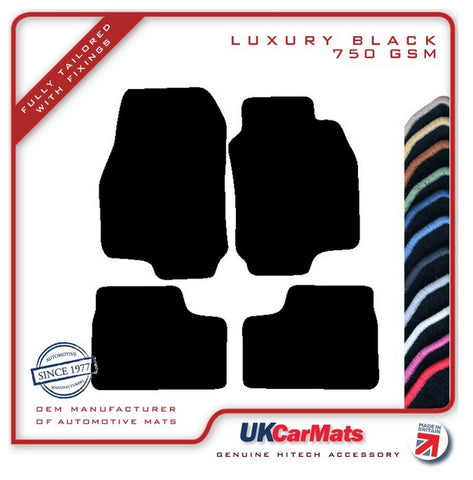 Vauxhall Astra Mk4 1998-2004 Black Luxury Velour Tailored Car Mats HITECH