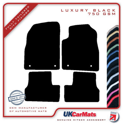 Vauxhall Astra Mk6 2009-2015 Black Luxury Velour Tailored Car Mats HITECH