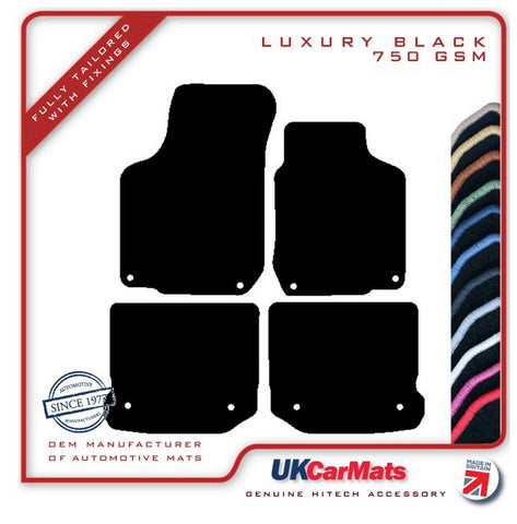 Volkswagen VW  Golf Mk4 Anniversary 1997-2004 Black Luxury Velour Tailored Car Mats HITECH