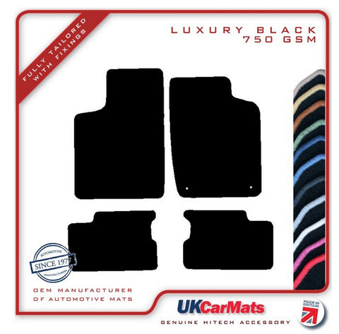 Vauxhall Astra Mk2 GTE 1985-1991 Black Luxury Velour Tailored Car Mats HITECH