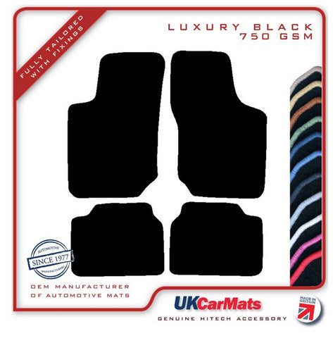 Vauxhall Tigra (Manual) 1994-2003 Black Luxury Velour Tailored Car Mats HITECH