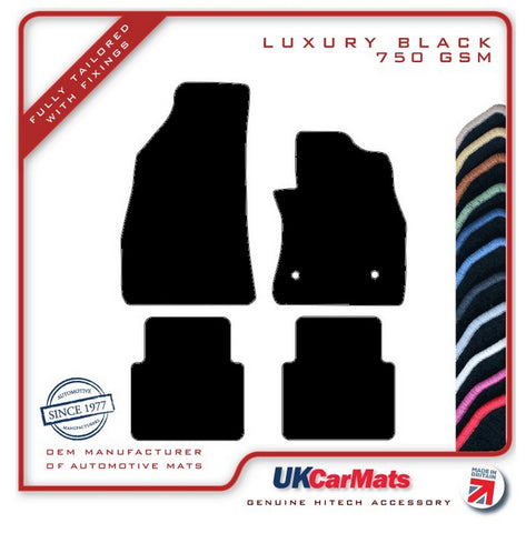 Vauxhall Combo 2011-2017 Black Luxury Velour Tailored Car Mats HITECH