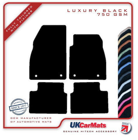 Vauxhall Insignia (Front Fixings Only) 2008-2013 Black Luxury Velour Tailored Car Mats HITECH