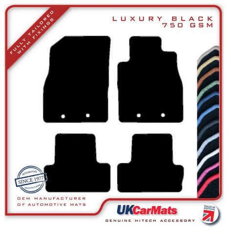 Vauxhall Ampera 2011-2019 Black Luxury Velour Tailored Car Mats HITECH