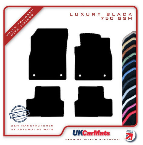 Vauxhall Astra GTC (Grand Touring Coupe) 2011-2018 Black Luxury Velour Tailored Car Mats HITECH