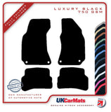 VW Passat Oval Fixings 2000-2005 Black Luxury Velour Tailored Car Mats HITECH