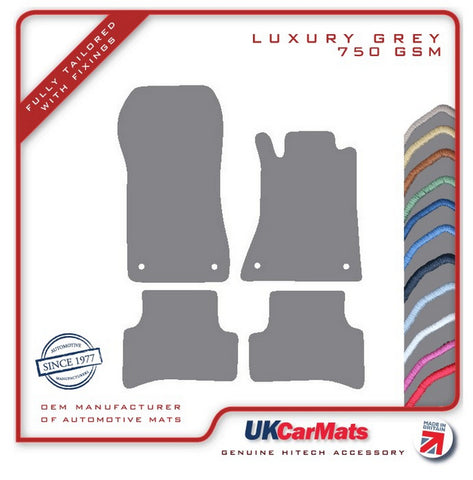 Mercedes C Class (W202) Saloon / Estate 1993-2000 Grey Luxury Velour Tailored Car Mats HITECH