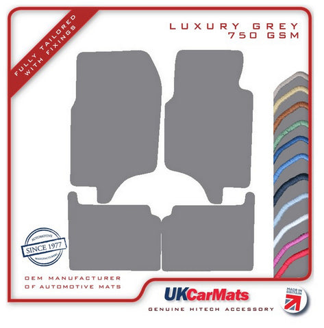 Mitsubishi Shogun SWB 1991-2000 Grey Luxury Velour Tailored Car Mats HITECH