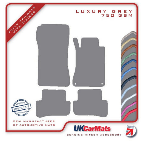 Mercedes C Class (W203) Saloon / Estate 2000-2006 Grey Luxury Velour Tailored Car Mats HITECH