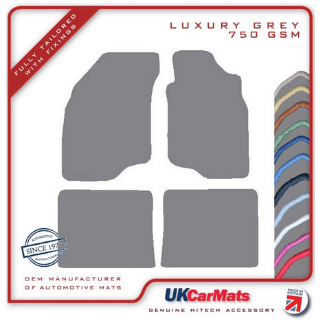 Mitsubishi Lancer 2005-2008 Grey Luxury Velour Tailored Car Mats HITECH