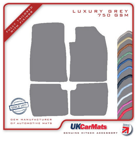 Toyota Camry 1997-2008 Grey Luxury Velour Tailored Car Mats HITECH