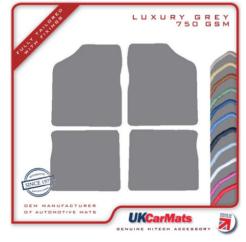 Triumph Dolomite 1972-1980 Grey Luxury Velour Tailored Car Mats HITECH