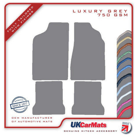 VW Passat Manual 1980-1987 Grey Luxury Velour Tailored Car Mats HITECH