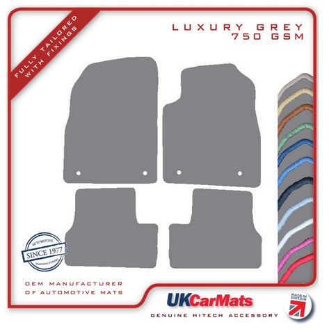 Vauxhall Astra Mk6 2009-2015 Grey Luxury Velour Tailored Car Mats HITECH