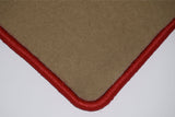 Ford Galaxy Mk3 (MPV) Round Fixings 2014-2015 Beige Luxury Velour Tailored Car Mats HITECH