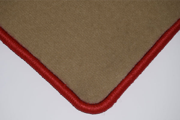 Mercedes E Class (W123) Saloon LWB 1975-1985 Beige Luxury Velour Tailored Car Mats HITECH