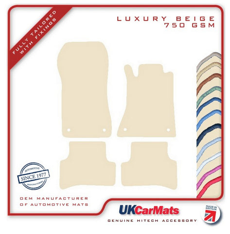 Mercedes C Class (W202) Saloon / Estate 1993-2000 Beige Luxury Velour Tailored Car Mats HITECH