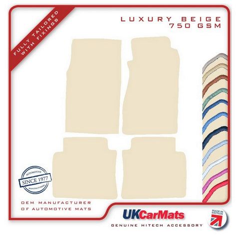 Toyota Supra 1982-1985 Beige Luxury Velour Tailored Car Mats HITECH