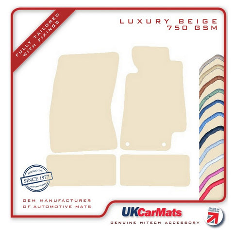 Toyota Supra 1993-2000 Beige Luxury Velour Tailored Car Mats HITECH