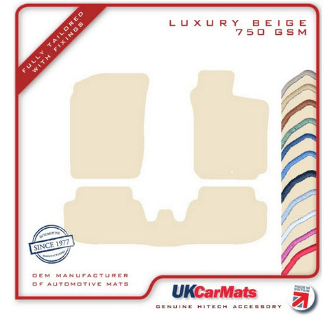 Toyota Sera 1990-1996 Beige Luxury Velour Tailored Car Mats HITECH