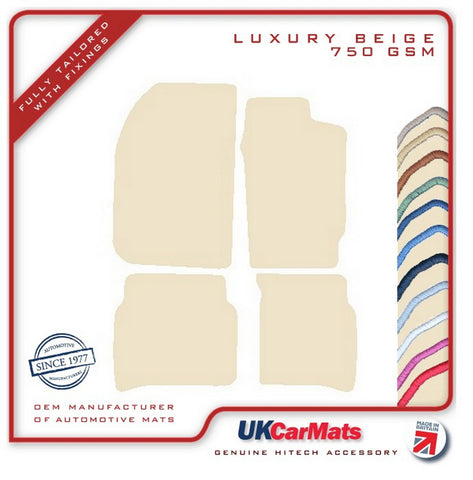 Toyota Celica GT4 4WD (Flip Up Lights) 1985-1994 Beige Luxury Velour Tailored Car Mats HITECH